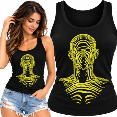 TANK TOP DAMSKI ŚMIESZNY  PERSONA COMPOCISION LINEAL